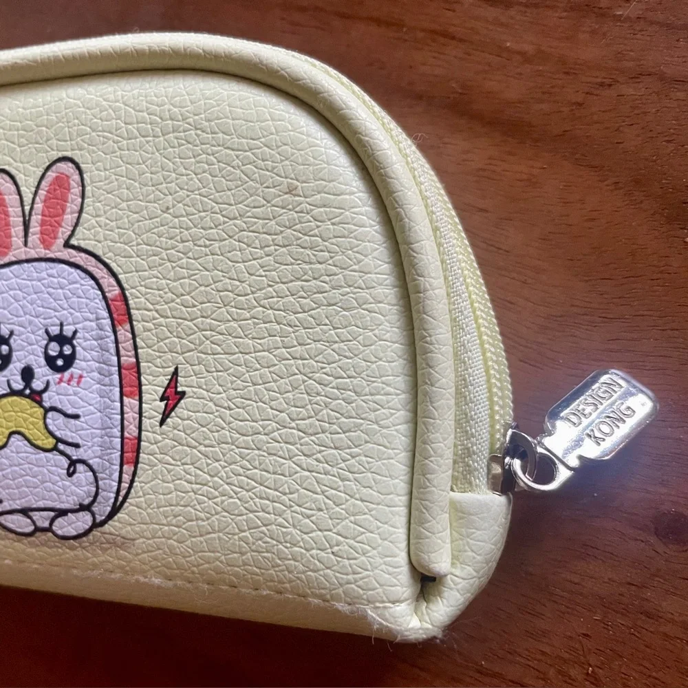 CHOBABI Kawaii‎ Pencil Case Cute Yellow Cosmetic Makeup Bag Organizer